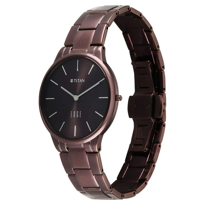 Titan Edge Velora Quartz Analog Brown Dial Women&