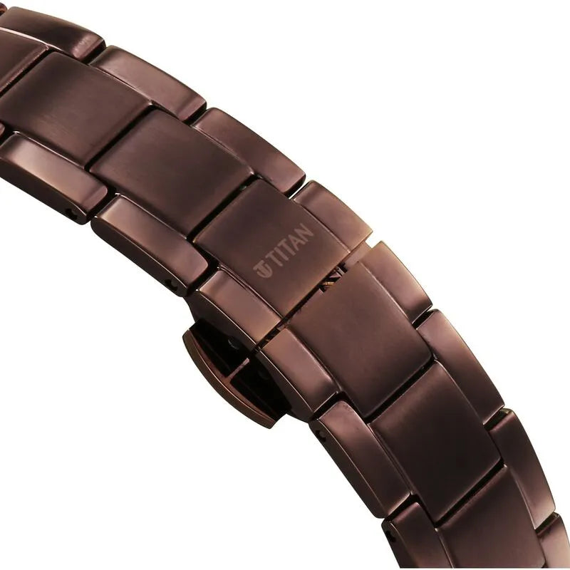 Titan Edge Velora Quartz Analog Brown Dial Women&