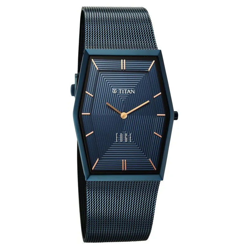 Titan Edge Whimsey 10056qm02 Blue Dial Men&