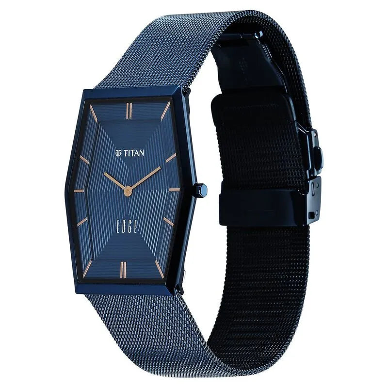 Titan Edge Whimsey 10056qm02 Blue Dial Men&
