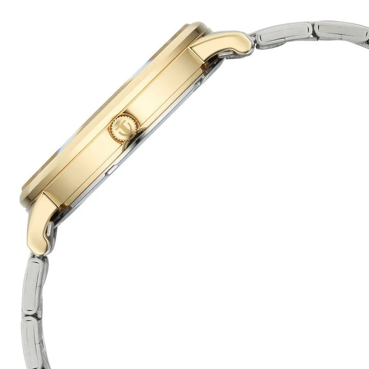 Titan Elegance Analog Small Second White Dial Two Toned Stainless Steel Men&