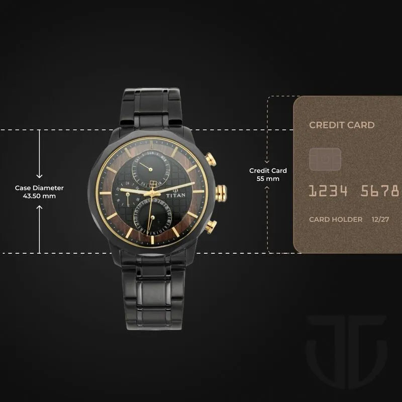 Titan Grandmaster Multifunction Black Dial Men&