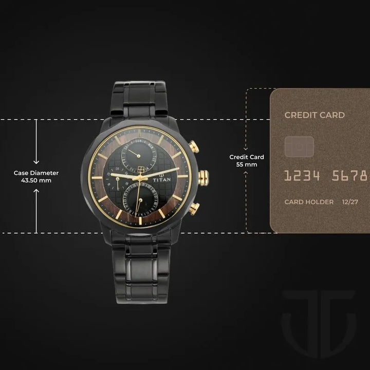 Titan Grandmaster Multifunction Black Dial Men&