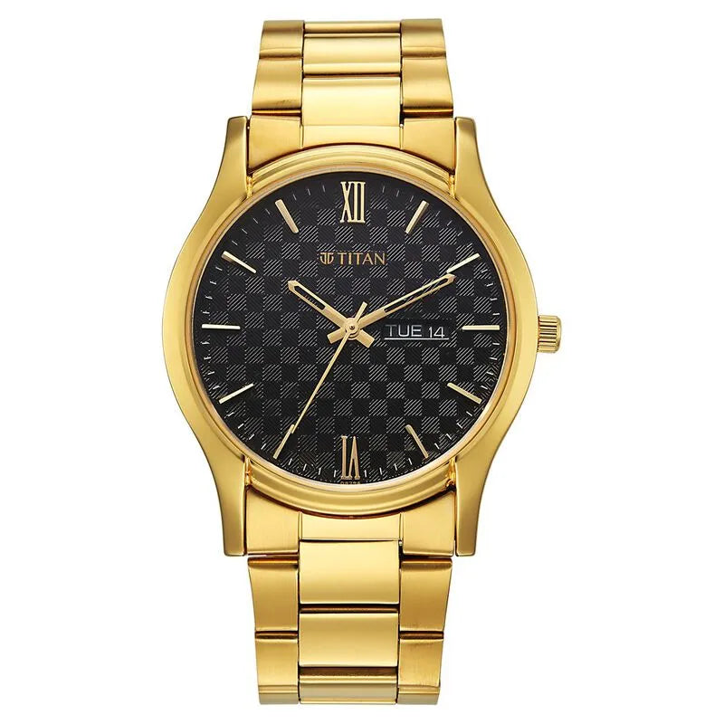 Titan Karishma 10059ym01 Black Dial Men&