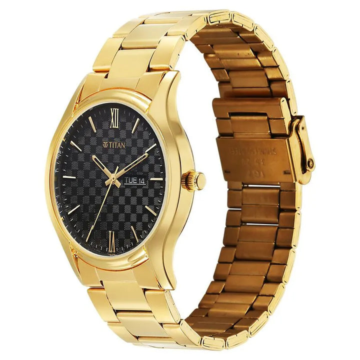 Titan Karishma 10059ym01 Black Dial Men&