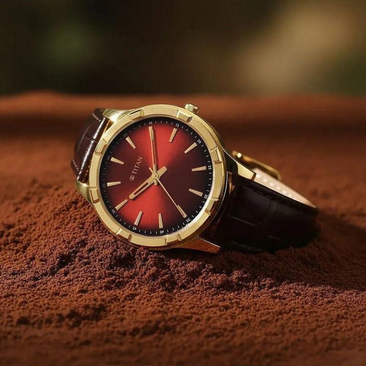 Titan Karishma Festive 10058YL01 Brown Dial Men&
