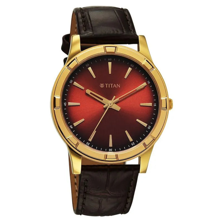 Titan Karishma Festive 10058YL01 Brown Dial Men&