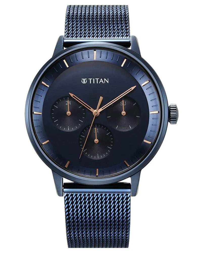 Titan Maritime 94006QM04 Blue Dial Men&