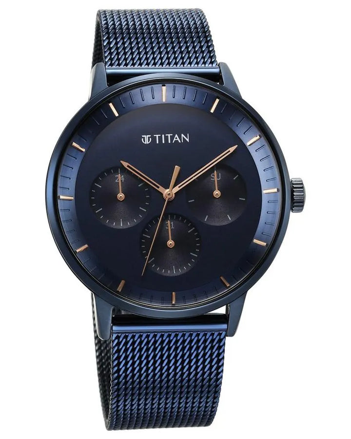 Titan Maritime 94006QM04 Blue Dial Men&