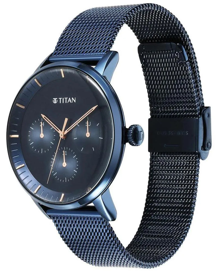 Titan Maritime 94006QM04 Blue Dial Men&
