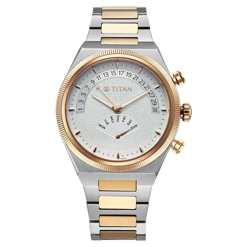 Titan Micromotors nu90180km01 Silver Dial Men&