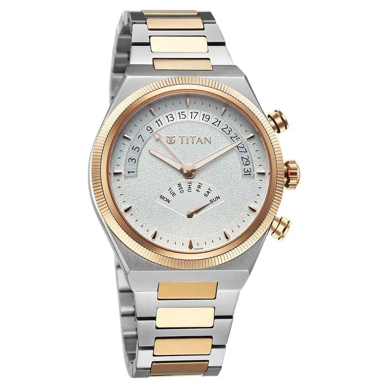 Titan Micromotors nu90180km01 Silver Dial Men&