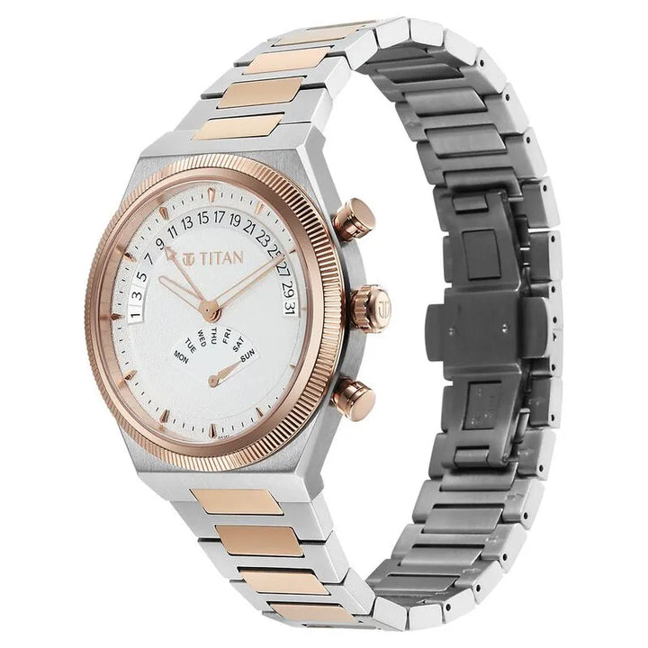 Titan Micromotors nu90180km01 Silver Dial Men&