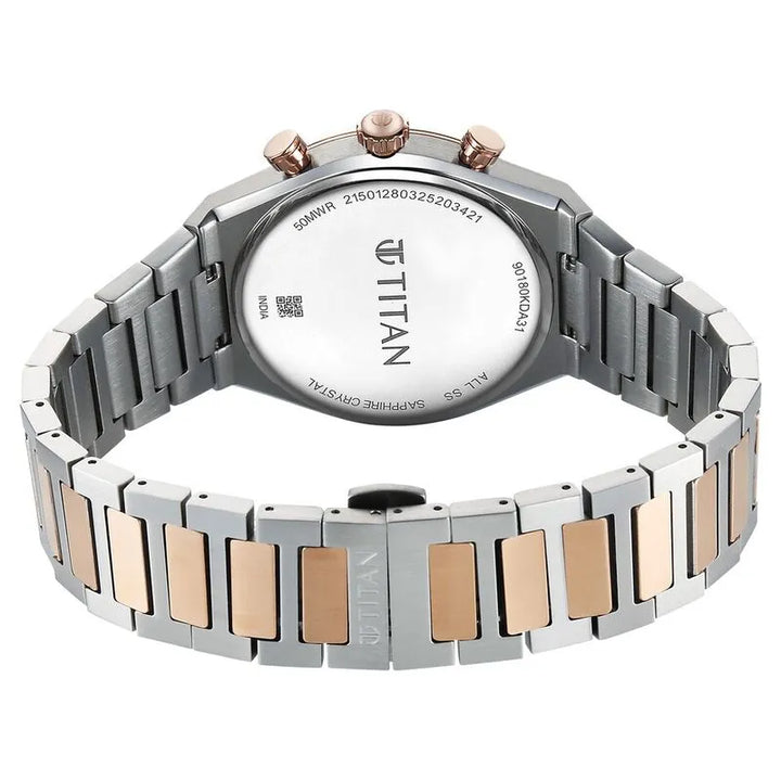 Titan Micromotors nu90180km01 Silver Dial Men&