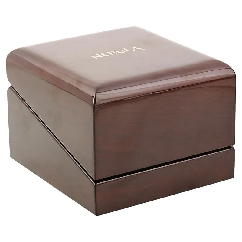 Titan Nebula Deccan Treasures 18k Gold Analog Leather Strap Men&