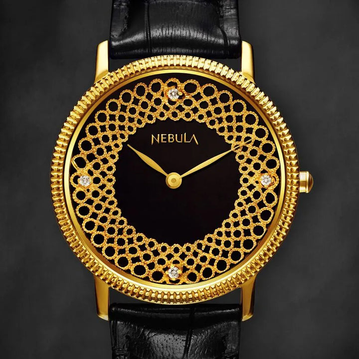 Titan Nebula Filigree 18k Gold Men&