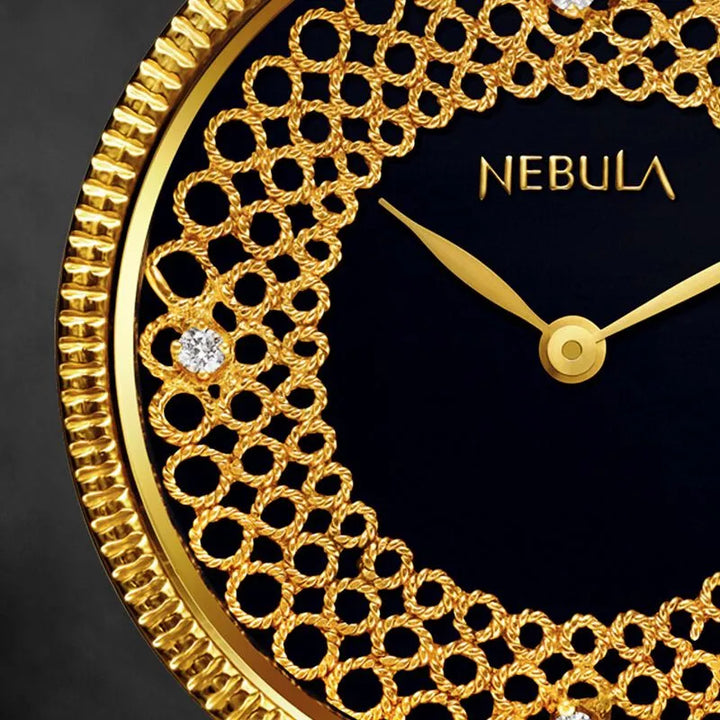 Titan Nebula Filigree 18k Gold Men&
