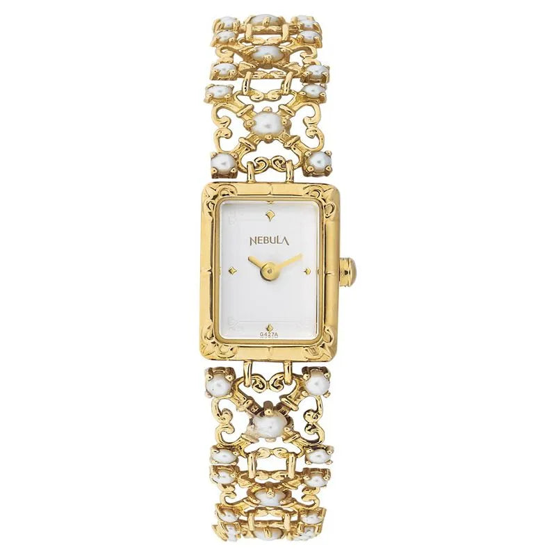 Titan Nebula Jewels NU2028DM06 White Pearl Dial Women&