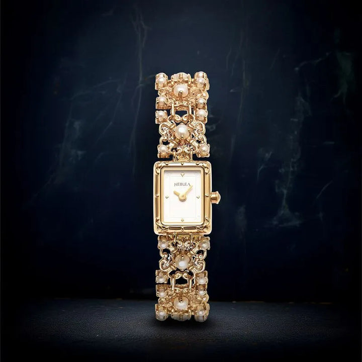 Titan Nebula Jewels NU2028DM06 White Pearl Dial Women&