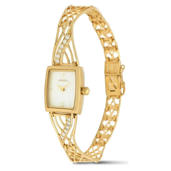 Titan Nebula Jewels NU5501DM02 Diamond Studded Gold Bracelet Women&