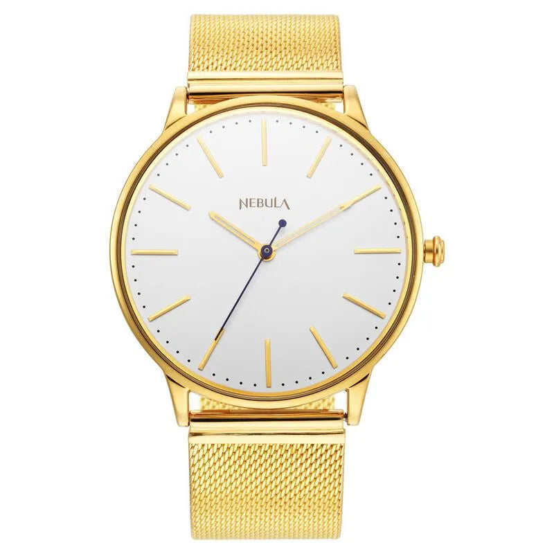 Titan Nebula Lustre 18k Gold Analog Men&