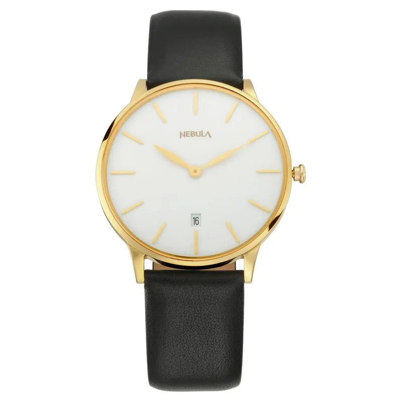 Titan Nebula Lustre White Dial Men&