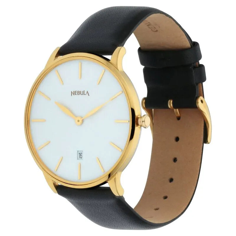 Titan Nebula Lustre White Dial Men&