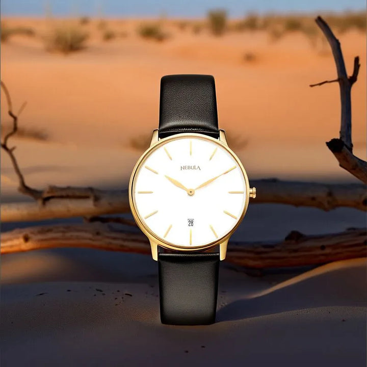 Titan Nebula Lustre White Dial Men&