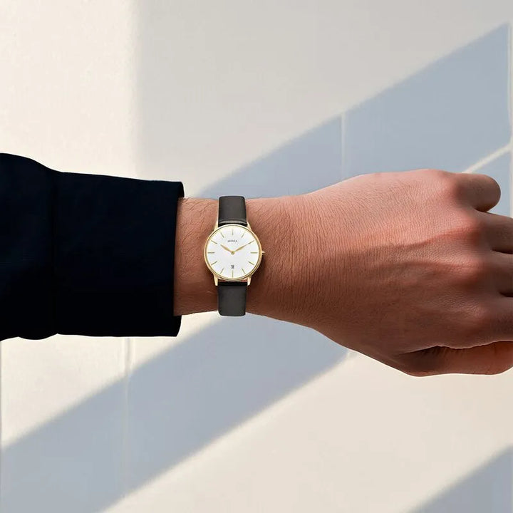 Titan Nebula Lustre White Dial Men&