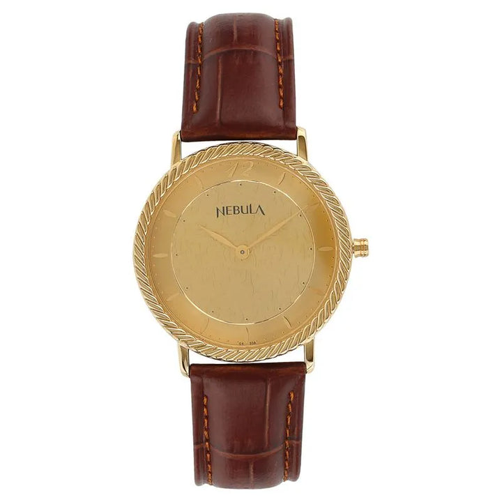 Titan Nebula NU1015DL02 Champagne Dial Men&