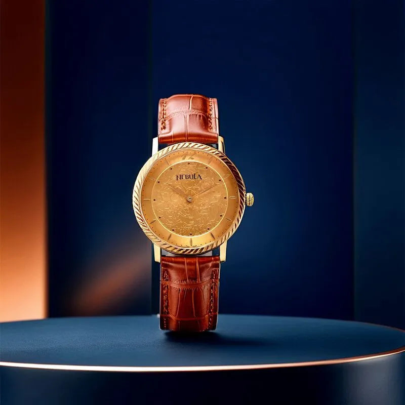 Titan Nebula NU1015DL02 Champagne Dial Men&