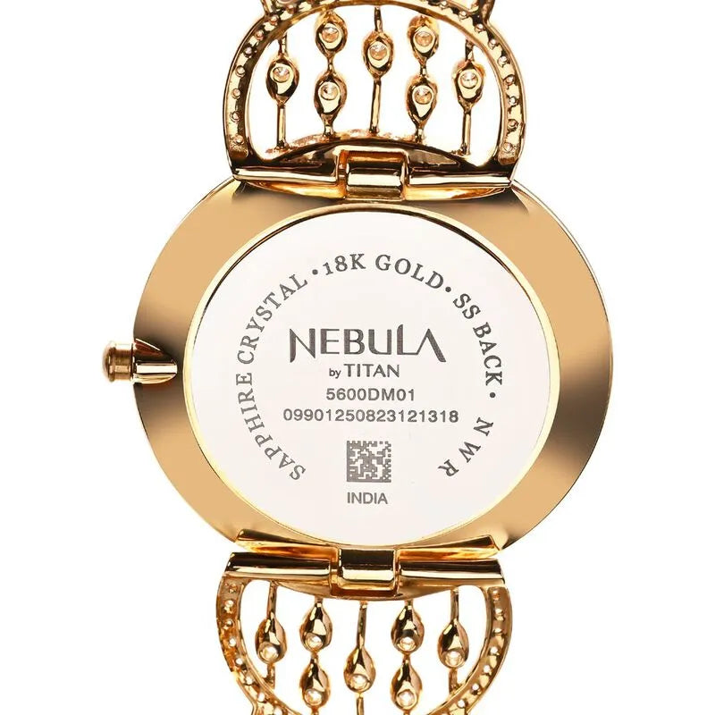 Titan Nebula Varsha nu5600dm01 White Dial Women&