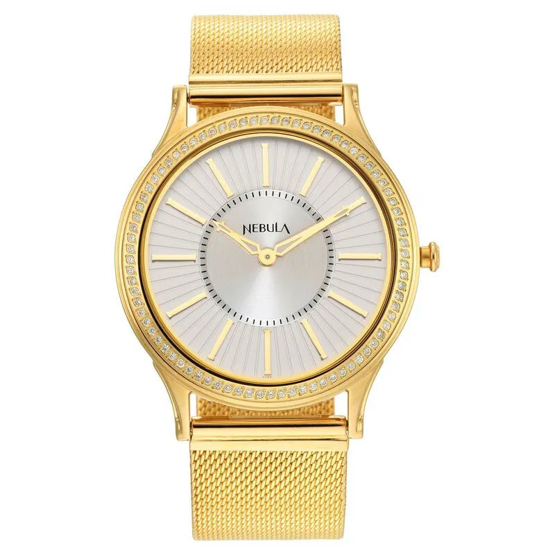 Titan Nebula Vintage Samrat NU5033DM01 Silver Dial Men&