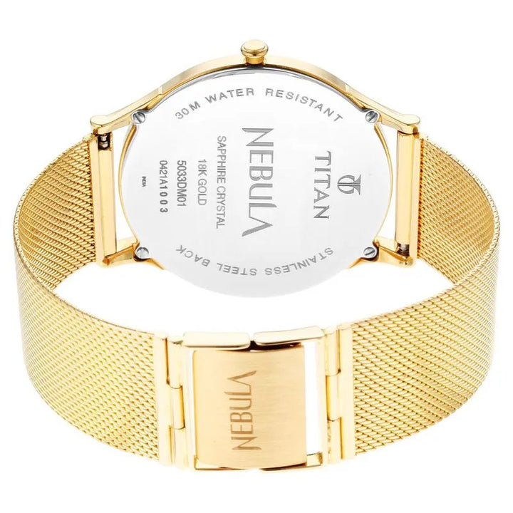 Titan Nebula Vintage Samrat NU5033DM01 Silver Dial Men&
