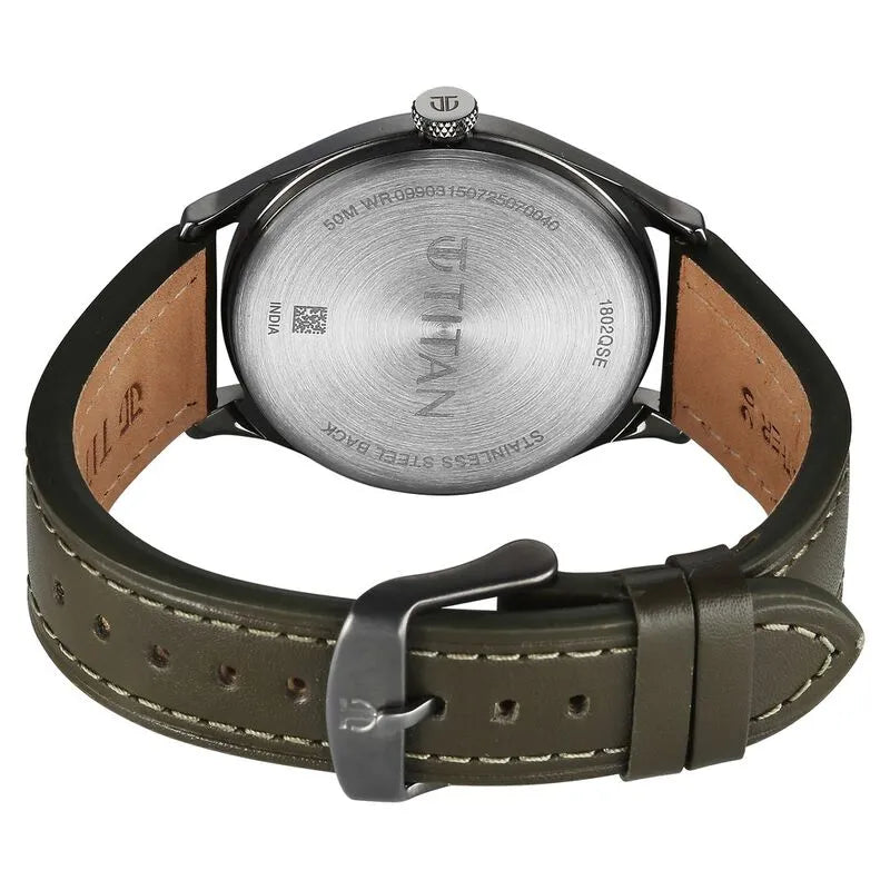 Titan Neo Basics 1802ql05 Green Dial Men&