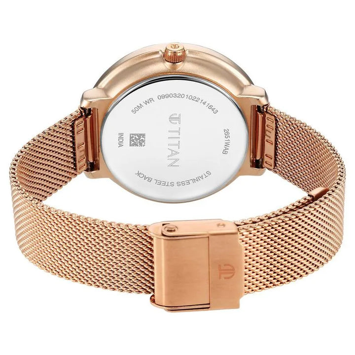 Titan Neo Quartz Multifunction Green Dial Stainless Steel Strap Women&