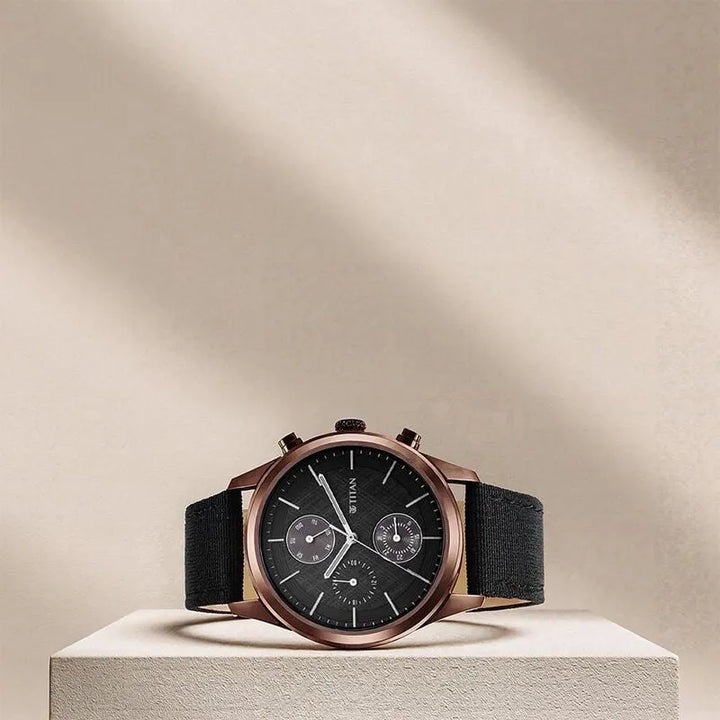 Titan Neo Splash Infinity Chrono NU1805QP01 Black Dial Men&