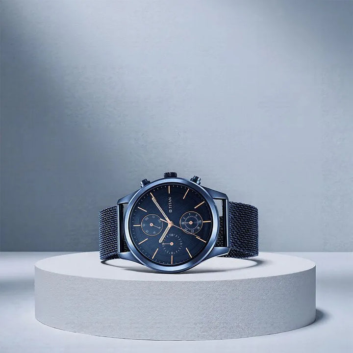 Titan Neo Splash NU1805QM02 Blue Dial Men&