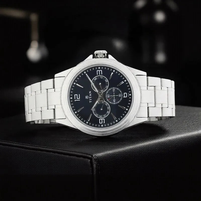 Titan nu1698sm02 Blue Dial Men&