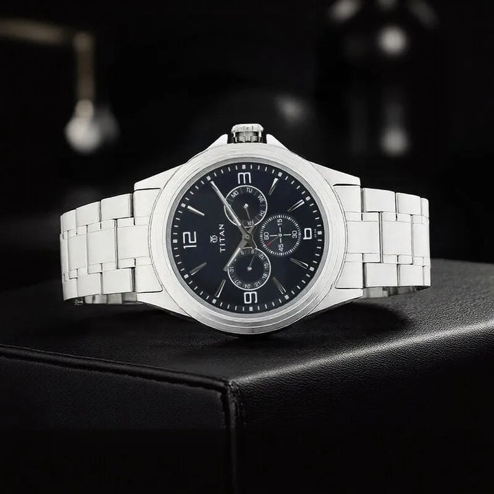 Titan nu1698sm02 Blue Dial Men&