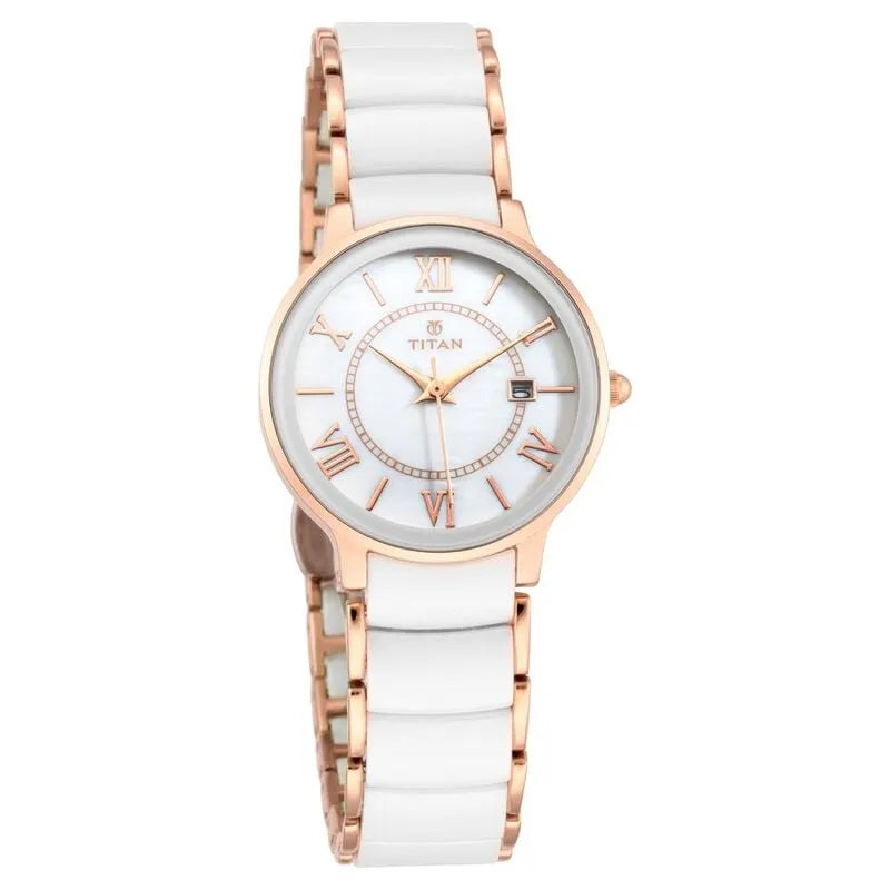 Titan NU95016WD02 Mother of Pearl Dial Women&
