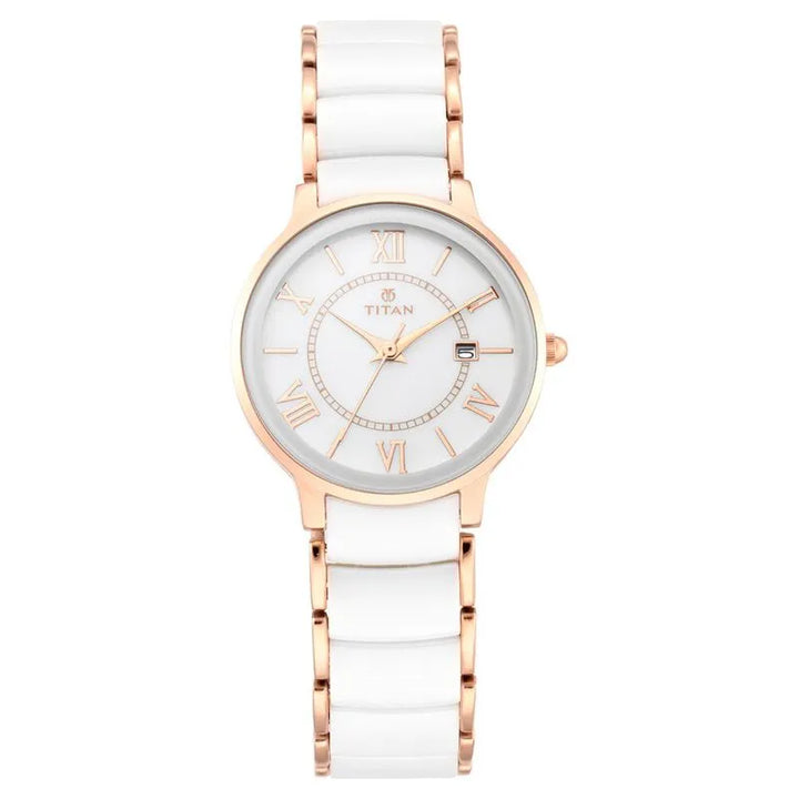 Titan NU95016WD02 Mother of Pearl Dial Women&