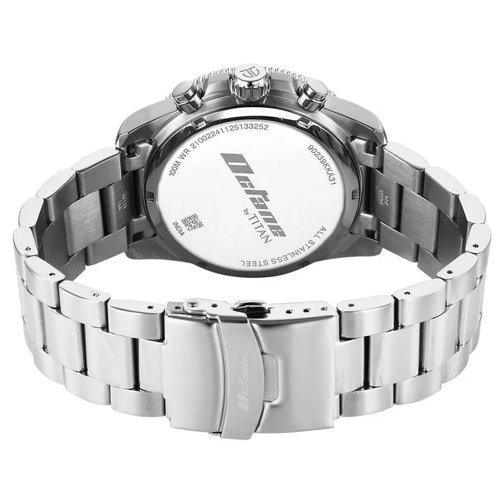 Titan Octane Gridline Accendo Chronograph Blue Dial Men&