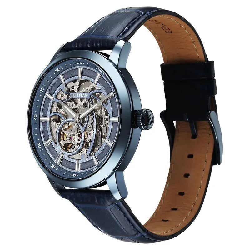Titan Phoenix 90223ql01 Blue Dial Men&