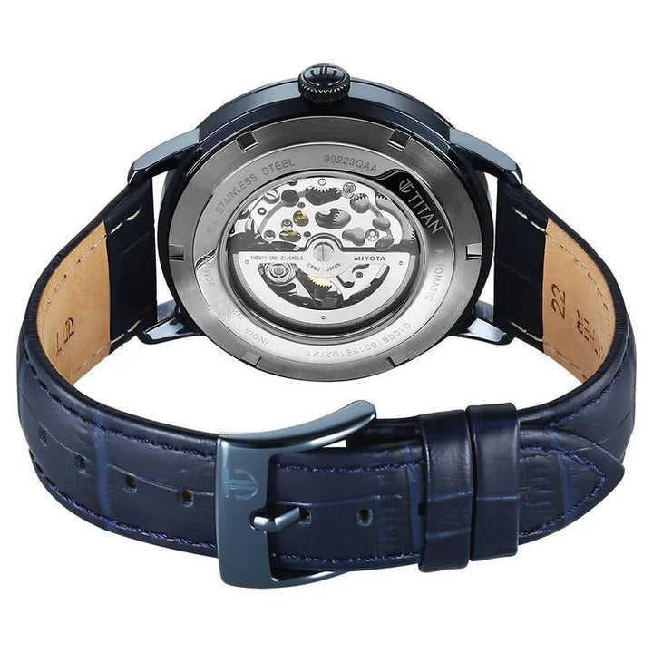 Titan Phoenix 90223ql01 Blue Dial Men&