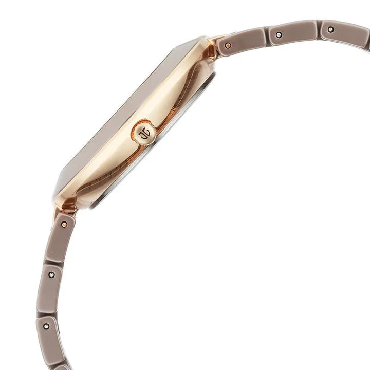 Titan Purple Ceramics Brown Dial Women&