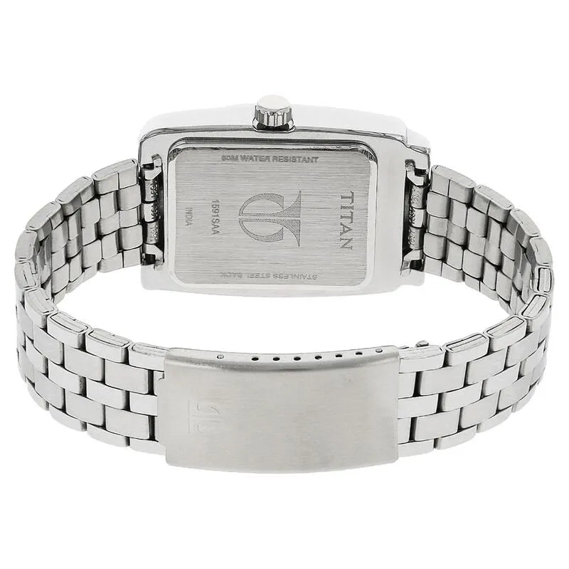 Titan Purple Quartz Analog Black Dial Men&