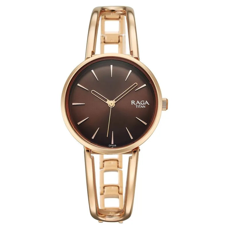 Titan Raga Afterglow 2746wm01 Brown Dial Women&