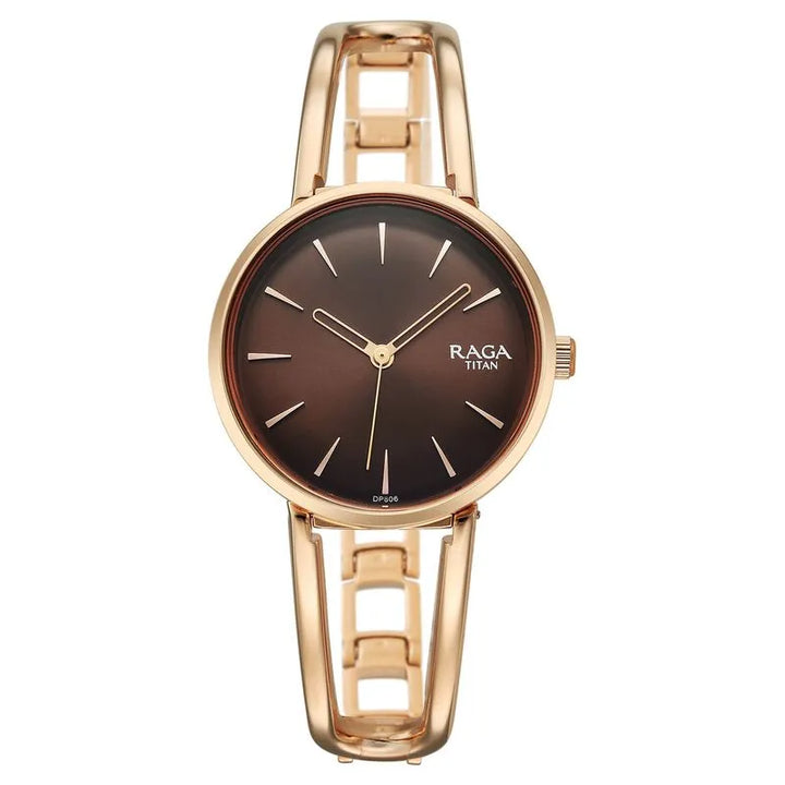 Titan Raga Afterglow 2746wm01 Brown Dial Women&