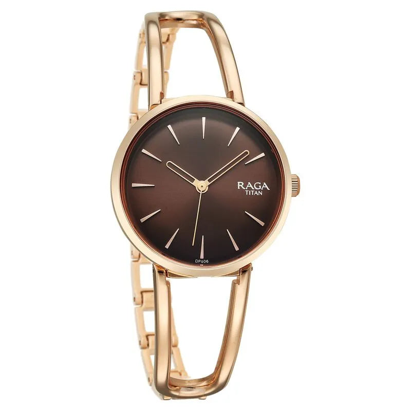 Titan Raga Afterglow 2746wm01 Brown Dial Women&